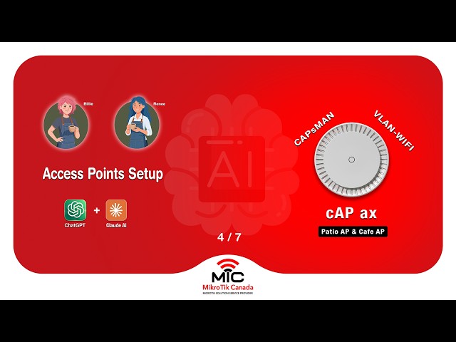 MikroTik CAPsMAN & AP Setup with AI — VLANs, SSIDs, and DHCP Fixed #ai #networking #cafe #business