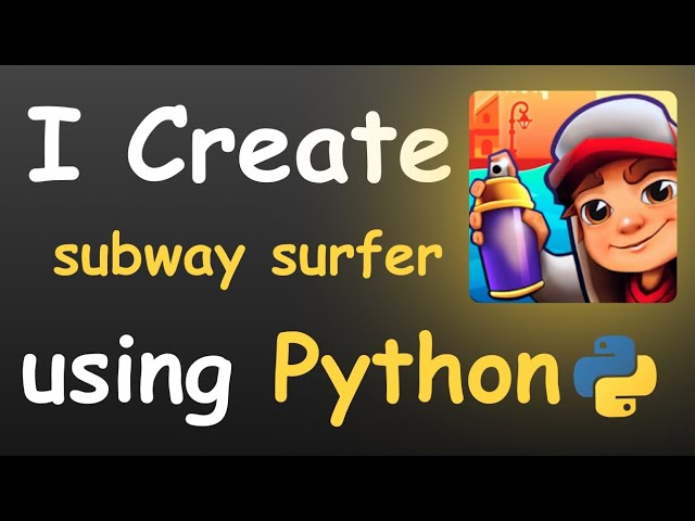 I Create Subway Surfer Game using Python || python pygame ||  Learn Pygame python #python #pygame