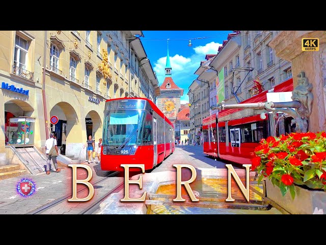 BERN SWITZERLAND ✨ Main city Walking tour 4K Hot Summer ASMR