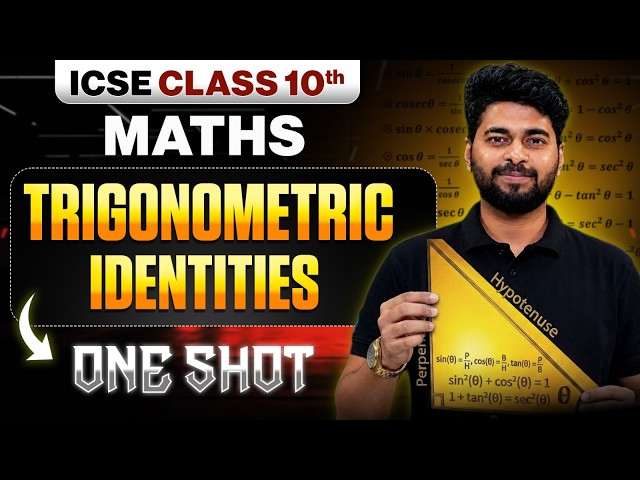 Trigonometry Identities ONE SHOT 🔥 | Complete Chapter + CFQs | ICSE Class 10 Maths 2027 #icseclass10