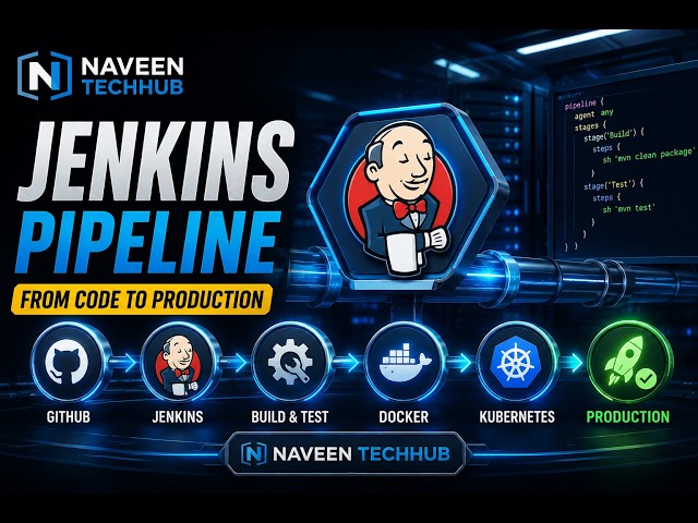 Jenkins Pipeline Tutorial for Beginners | Build CI/CD Pipeline Step by Step | Docker, K8S & GitHub