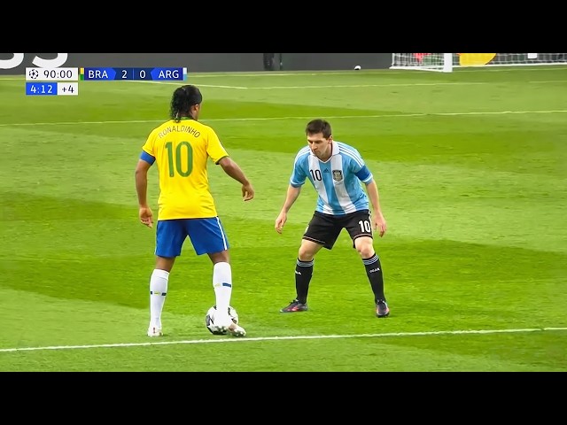 El día en que Ronaldinho le mostró a Lionel Messi quién es el jefe