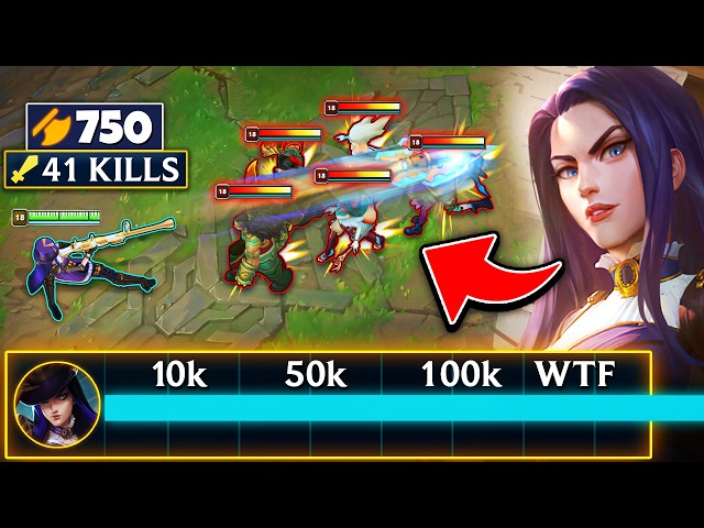 This Caitlyn game was the best I've played in 15 years... (41 KILLS, 100,000+ DAMAGE)