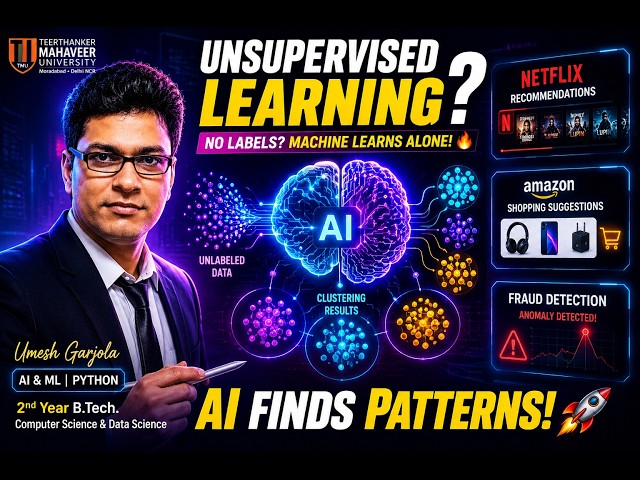 Unsupervised Learning in 3 min |Explained in 3 min | Concept Capsule #03 | ML in Hindi