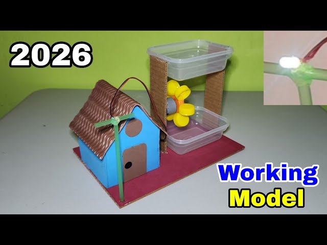 How to Make a Hydroelectricity Generator | Science Exhibition Project Working Model