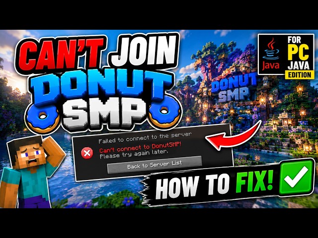 How to Fix Can’t Join Donut SMP in Minecraft Java Edition