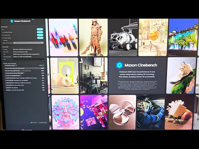 Cinebench 2026 Vanguard RTX 5090 & Ryzen 9 9950X3D Performance Benchmark