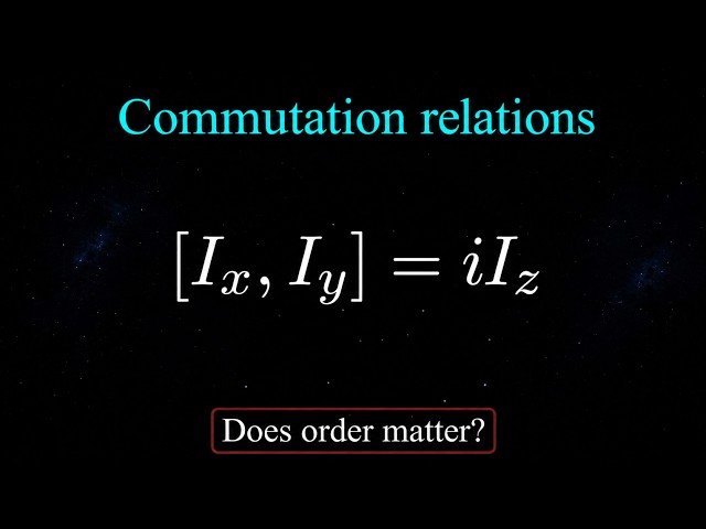 NMR Spin Dynamics: 7. Commutation Relations