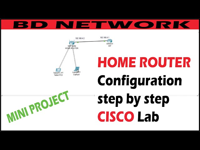 Home Router Configuration in  CISCO Lab