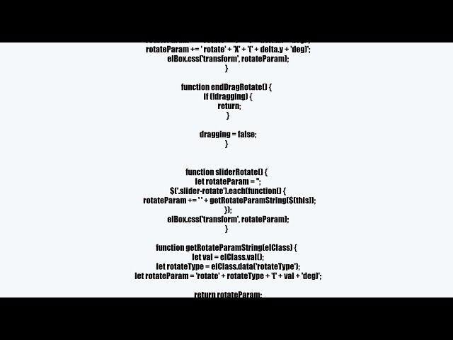 css 3d transform rotate (x + y) using mouse drag