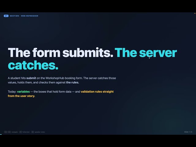 Spec-Driven Development Masterclass: PHP Variables & Form Validation Rules | Section 03 - Unit 21