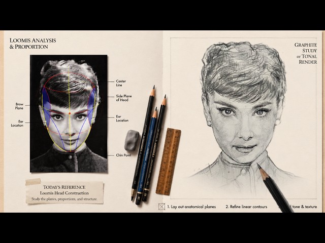 Learn FACE DRAWING in 8 Minutes with LOOMIS METHOD!!