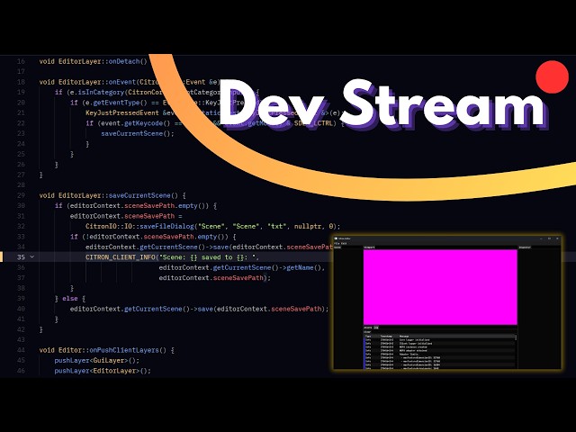 Game Engine Dev Stream