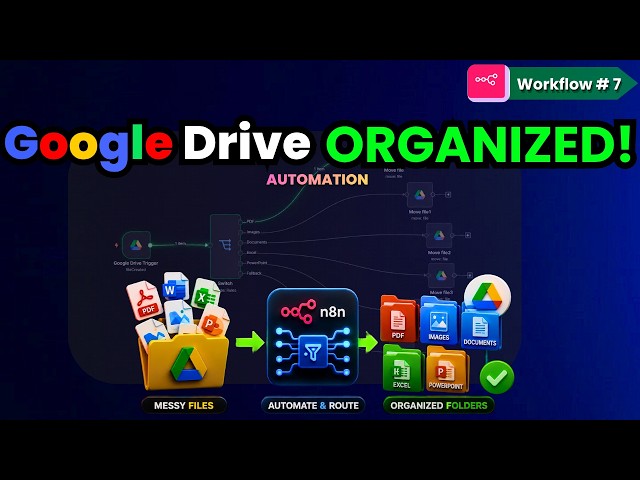 n8n Automation | Auto Organize Google Drive Files | #n8n #GoogleDrive #Automation #aiautomation