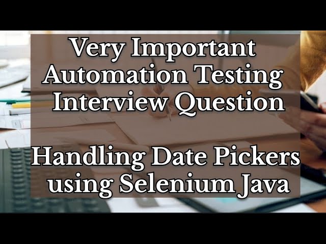 date Picker using #selenium #java #automationtesting#testng