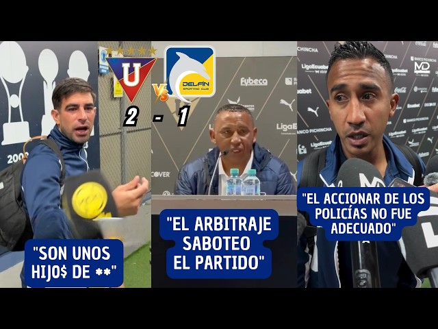 Delfín squad lashes out at officiating after loss to Liga de Quito