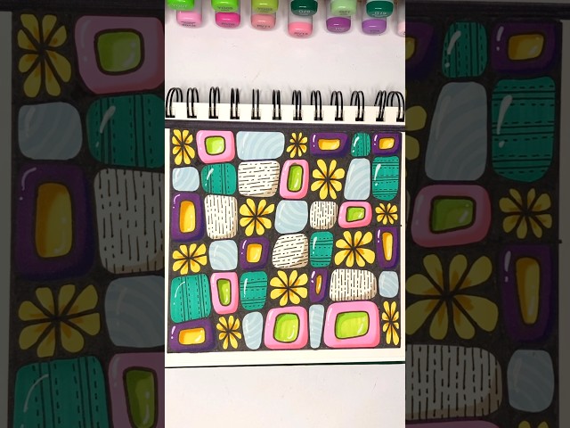 Easy Zendoodle That Gets More Satisfying Every Second | #zendoodle #zentangle #doodle #arttherapy