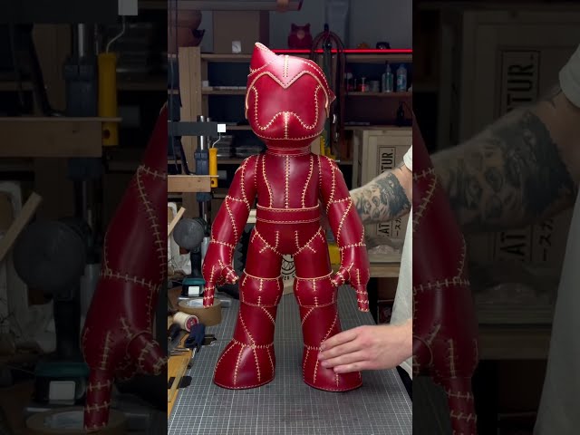 I Made Astro Boy Entirely Out of Leather 🤯 #shorts