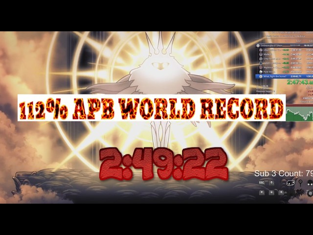 Hollow Knight 112% APB in 2:49:22 [World Record]