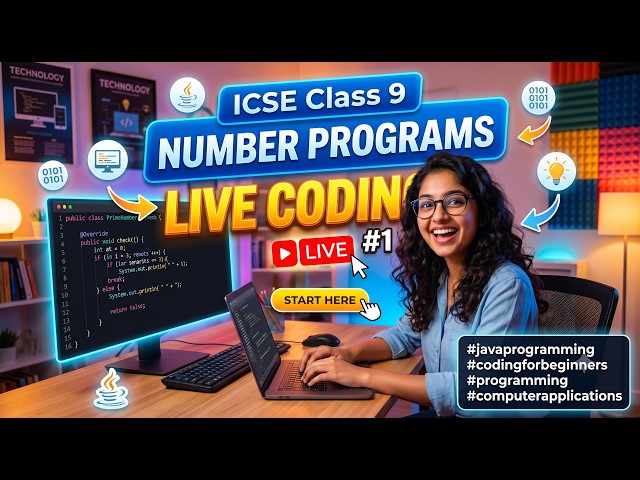 ICSE Class 9 Number Programs Live Coding 1