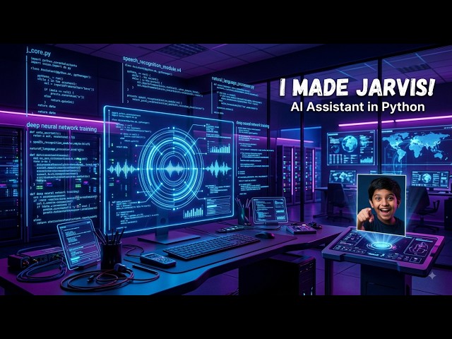 I Built a JARVIS AI Assistant with Python 🤖 | 25-Second Demo