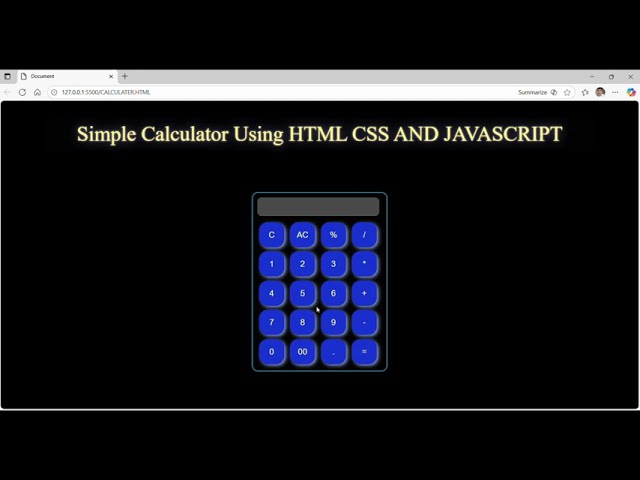 Build a Calculator in Just 1 Minute! | HTML, CSS & JavaScript Tutorial