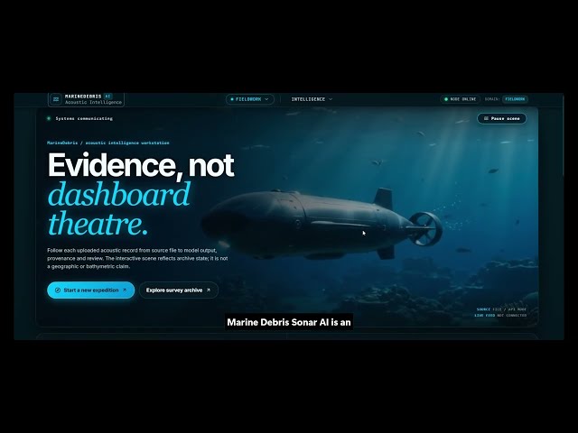 MarineDebris-Sonar-AI | AI-Powered Underwater Marine Debris Detection | SIH 2026 Prototype Demo