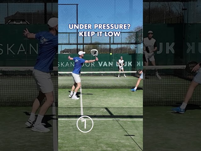 Under pressure? DON'T LOB! Do this Instead  #padel #defence