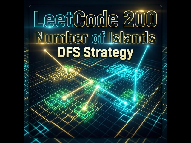 LeetCode 200: Number of Islands in less than 5 minutes | Depth First Search
