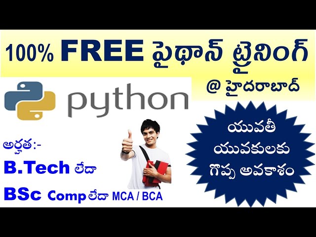 free python course with certificate | free python training and placement institutes in hyderabad