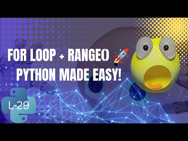 Python for Loop & range() Made EASY 🤯 | Complete Beginner Guide