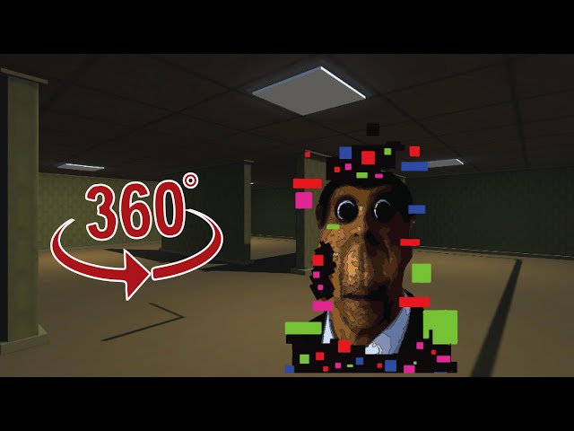 The corrupted Obunga found in abandoned backrooms but it's 360 degree video |VR 360 corrupted Obunga