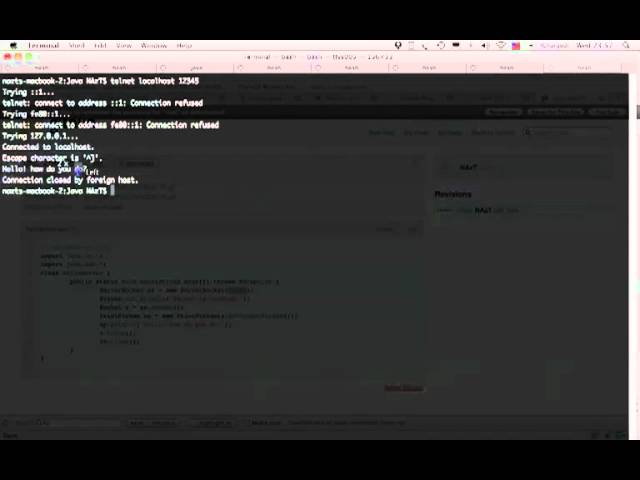 Basic Socket Programming in Java  HelloServer java    YouTube