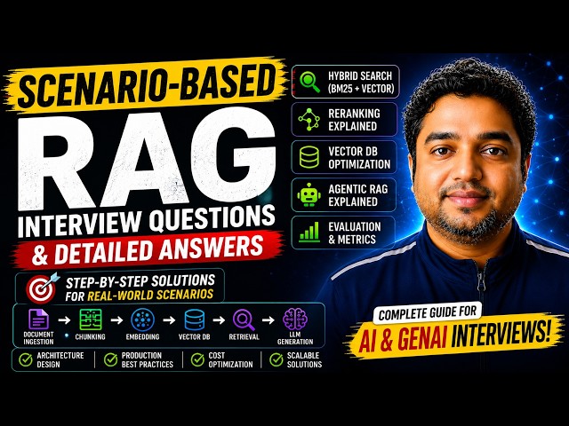 Scenario-Based RAG Interview Questions & Answers | Complete GenAI Interview Prep