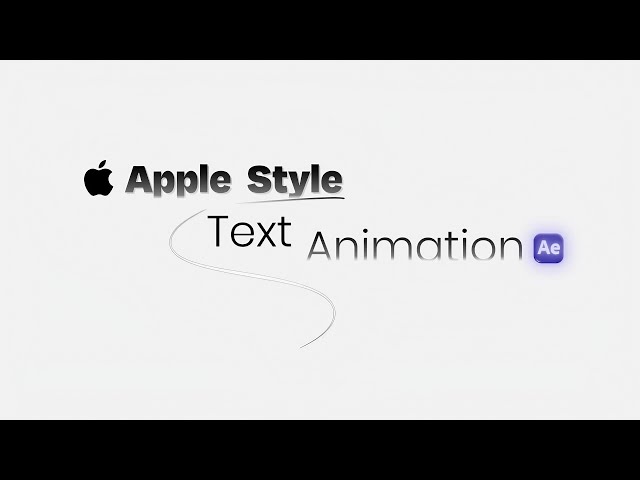 Apple Style Text Animation After Effects | Text Animation After Effects | Bangla Tutorial