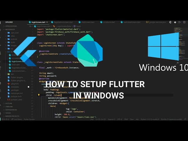 How to setup flutter on windows ?