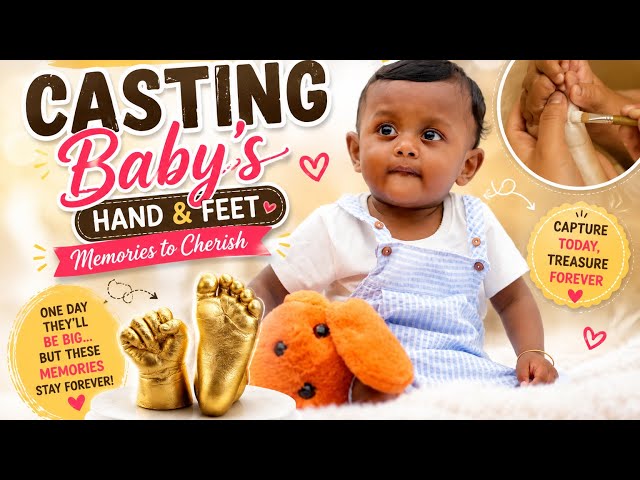 How to Cast Your Baby’s Hand & Foot | Step-by-Step Tutorial | malayalam