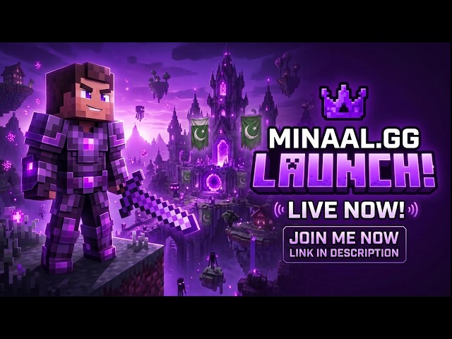 🔴 LIVE: MINAAL.GG SMP JUST LAUNCHED! 🇵🇰 | Pakistan’s New Minecraft SMP |  Owned by  @minaalheree