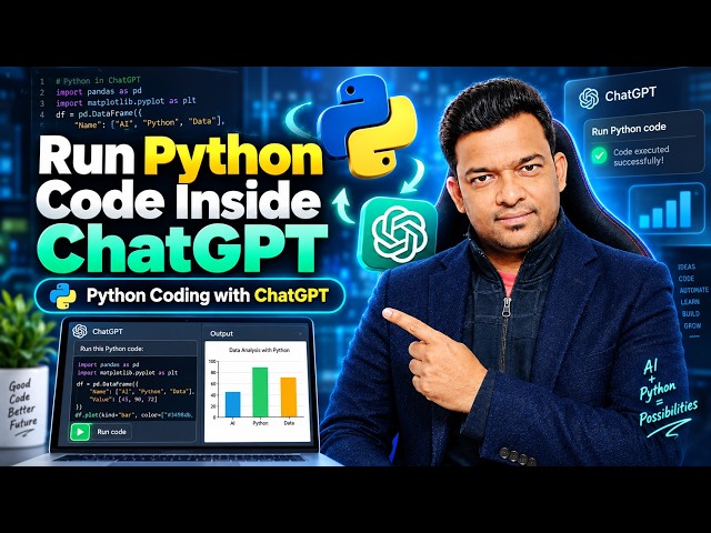 How to Run Python Code Directly Inside ChatGPT | Python Coding with ChatGPT