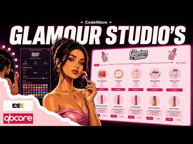 [ESX/QB] CodeWave Glamour Studio | A fivem script