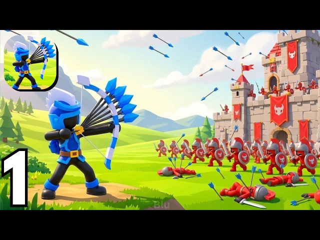 Merge Archers: Bow and Arrow  - Gameplay Walkthrough Part 1 Tutorial NEW Mobile Games (Android ios)