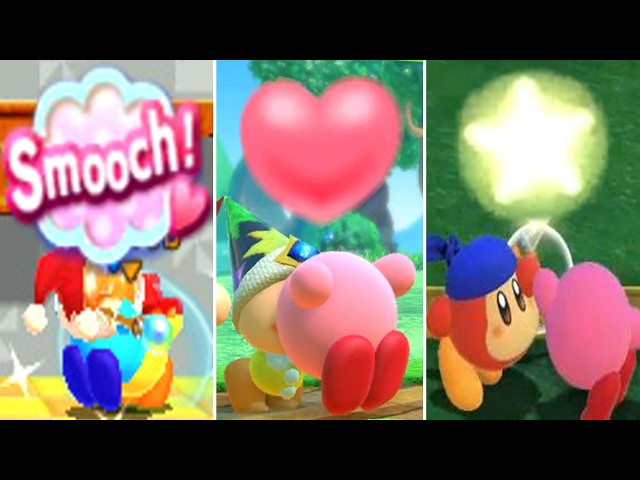 Evolution of Feed Me (Item Share) in Kirby Games (1996-2026)