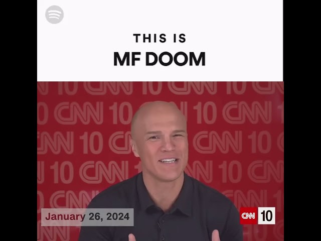 This is MF DOOM but it's Coy Wire (CNN 10)