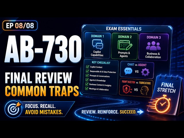 Microsoft AB-730 Final Review: Top M365 Copilot Exam Essentials | Lesson 08