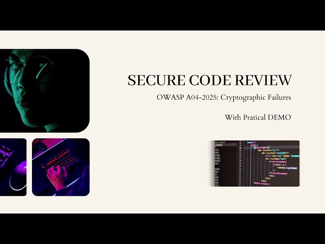 Sucere Coding Guide on OWASP A04-2025: Cryptography Failures 🔥🔥