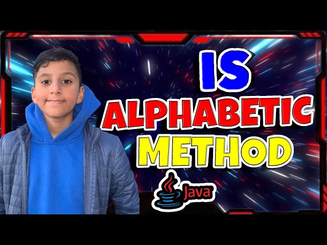 How to use Java's 'isAlphabetic' Method Effectively in Urdu