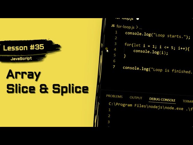 JavaScript For Beginners #35 | Splice vs Slice Arrays