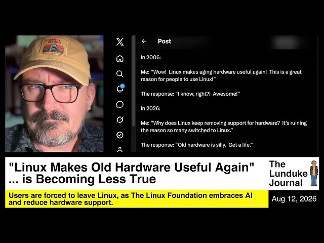 "Linux Makes Old Hardware Useful Again" is Becoming Less True