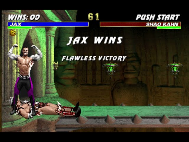 MK3 Arcade - Jax infinite combo vs Shao Kahn