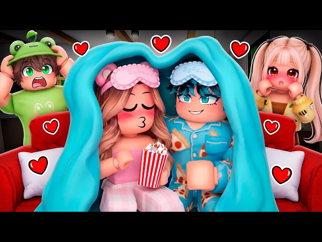 PIJAMADA Secreta con Mi CRUSH en Roblox